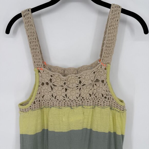 We The Free Free People NWT Luca Striped Croched Tank Dress Size XS Stripe Beach - Picture 2 of 8